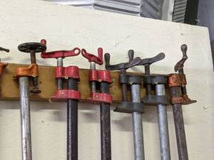 lot 72 image: (6) Pipe Clamps