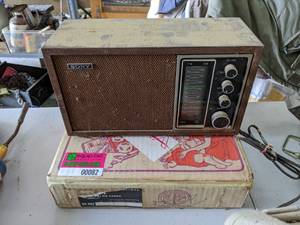 lot 82 image: Sony AmFm Radio And GE Solid State Portable Tape Recorder
