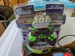 lot 85 image: Scrapbook Supplies And Childrens Video Games
