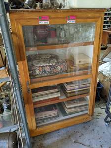 lot 92 image: Cabinet, Contents Not Included