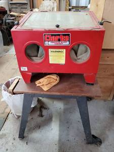 lot 153 image: Clarke Abrasive Blast Cabinet With Stand