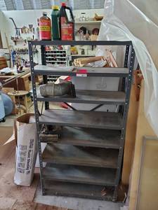 lot 154 image: Metal Shelf With Contents