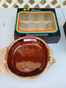 lot 1034 image: Ceramic Dishes, Break Resistant Cups