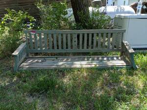 lot 1059 image: Bench swing, Will Need ReSupported