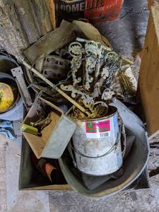 lot 1100 image: Assorted Items, Plant Hangers, Chain And More&nbsp