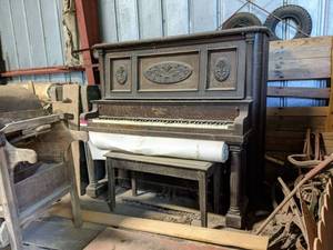 lot 1149 image: Price And Teeple Cabinet Grand Piano