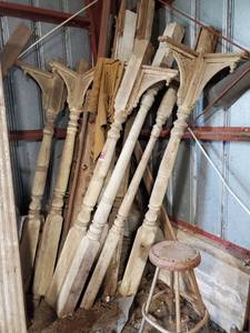 lot 1159 image: (8) 90in Historical Wood Beams