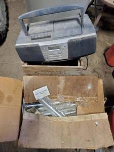 lot 1173 image: Box Of Fishing Stake Holders, Sony Stereo