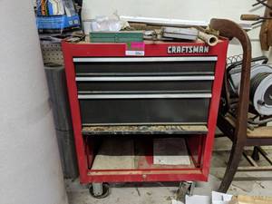 lot 65 image: Craftsman Rolling Toolbox With Contents