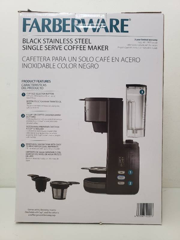 Sold at Auction: MAINSTAYS COFFEE MAKER STAINLESS STEEL KITCHEN