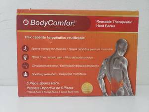 lot 73119 image: Body Comfort Reusable Therapeutic Heat Packs 6 Piece Sports Pack