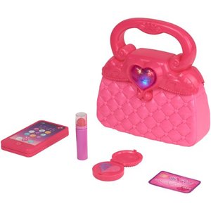 lot 73150 image: Kid Connection Light and Sound First Purse Play Set, Pink, 5 Pieces
