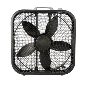 lot 73156 image: Lasko Cool Colors 20in Box 3-Speed Fan, Model #B20301, Black