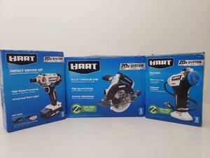 lot 73180 image: Hart 20V Power Tool Bundle