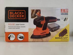 lot 73191 image: BLACKDECKER Mouse Detail Sander With Bonus Sandpaper, BDEMS600VA
