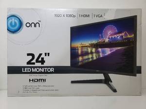 lot 73207 image: Onn. 24 inch LED Slim Design Monitor