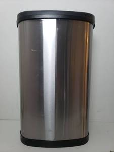 lot 73219 image: Nine Stars Stainless Steel 13.2 Gallon Motion Sensor Trash Can