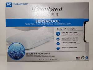 lot 73229 image: Beautyrest Silver SENSACOOL Shapeable Memory Foam Cluster Pillow