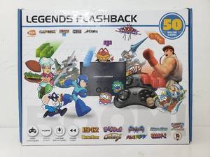 lot 73235 image: Legends Flashback BOOM HDMI Game Console with 50 Games, Black