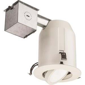 lot 73243 image: (2-Pack) Juno White LED Remodel And New Construction Recessed Light Kit (Fits Opening 4-in) JKLR4AJ06LM30K90W4