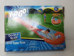 lot 73257 image: H2OGO 18ft Double Lane Water Slide