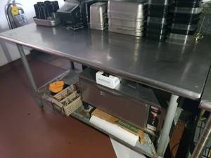 lot 4861 image: Stainless work table