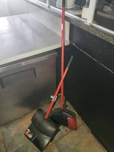 lot 4894 image: Broom and dust pan