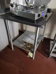 lot 4952 image: Stainless work table