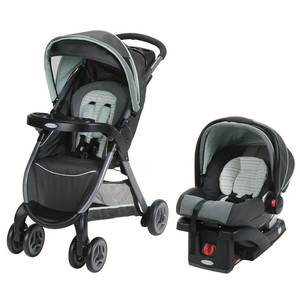 lot 3028 image: Graco FastAction Fold Click Connect Travel System, Bennett - RETAIL $180