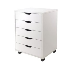 lot 3059 image: Winsome Halifax Cabinet for ClosetOffice, 5 Drawers, White