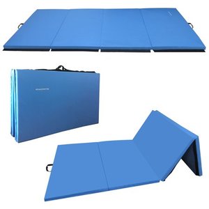 lot 3124 image: BalanceFrom GoGym All-Purpose 4x10x2 Extra Thick High Density Anti-Tear Gymnastics Gym Folding Exercise Aerobics Mats