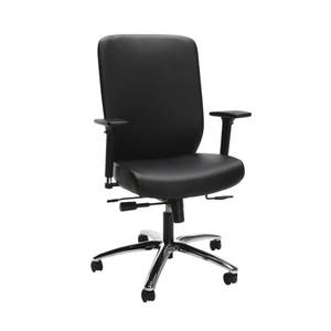lot 3126 image: HON High-Back Executive Chair with Synchro-Tilt Control, in Black (HVL722)