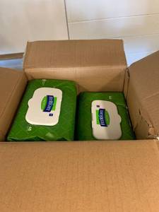 lot 3143 image: 12 FitRight aloe quilted personal cleansing cloths
