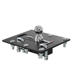 lot 3144 image: Curt Manufacturing 61052 Folding Ball Gooseneck Hitch Assembly - RETAIL $250