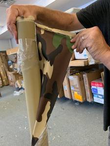 lot 3154 image: Camo Ottertex waterproof canvas 5��1�� (61inches long)