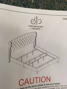 lot 3178 image: Grey King Bed