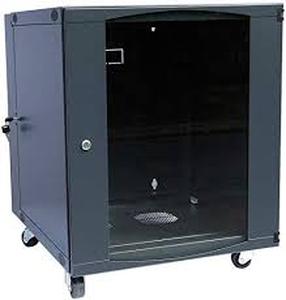 lot 3037 image: Rising 12u Wall Mount Network Server Cabinet Rack Enclosure Ventilation Door - RETAIL $190