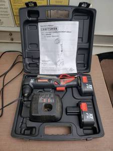 lot 6490 image: Craftsman 14.4 Volt Cordless Right Angle Drill Driver