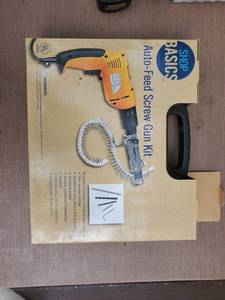 lot 6510 image: Shop Basics Auto Feeder Screw Gun Kit