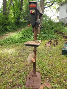 lot 6580 image: Sears Craftsman Wood Lathe and Drill Press
