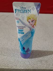 lot 1357 image: Disney Frozen Elsa Glacier Grape Scented Body Lotion 3 Fl.oz