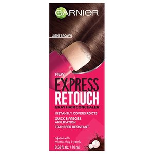 lot 1423 image: Garnier Express Retouch Light Brown Gray Hair Concealer - 0.34 fl oz