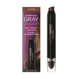 lot 1527 image: EVERPRO beauty Gray Away Quick Stick Root Touch Up Light Brown - 0.10oz