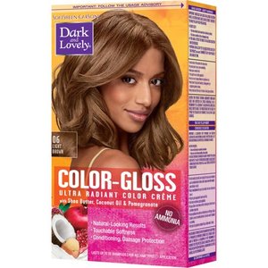 lot 1568 image: SoftSheen-Carson Dark and Lovely Color-Gloss Ultra Radiant Hair Color Creme, Ammonia Free Hair Dye, with Coconut Oil and Argan Oil