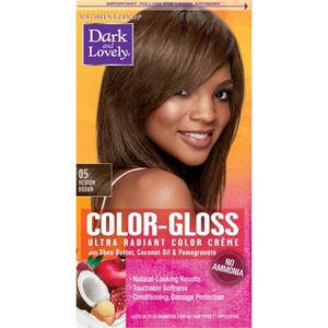 lot 1570 image: SoftSheen-Carson Dark and Lovely Color-Gloss Ultra Radiant Hair Color Creme, Ammonia Free Hair Dye, with Coconut Oil and Argan Oil
