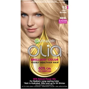 lot 1576 image: Garnier Olia Oil Powered Permanent Hair Color, 9.0 Light Blonde, 1 kit