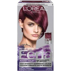 lot 1578 image: LOreal Paris Feria Multi-Faceted Shimmering Color - V48 Power Violet - 1 kit