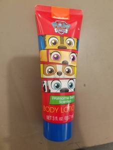 lot 1603 image: Paw Patrol Pawsome Berry Scented Kids Body Lotion 3oz