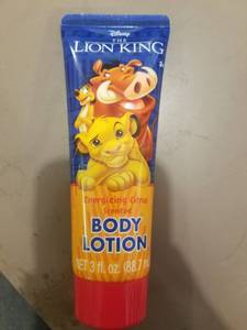 lot 1633 image: Lion King Body Lotion 3oz Energizing Citrus Scented