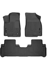 lot 24 image: Husky Liners Fits 2014-19 Toyota Highlander Weatherbeater Front & Husky Liners Fits 2014-19 Toyota Highlander Weatherbeater Front & 2nd Seat Floor Mats
